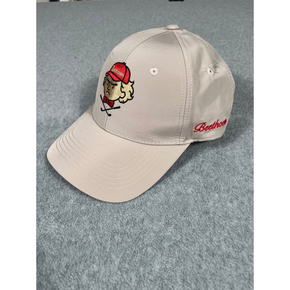 Beethoven Golf Baseball Cap Tan Embroidered Tech Hat Adjustable Strapback Mens